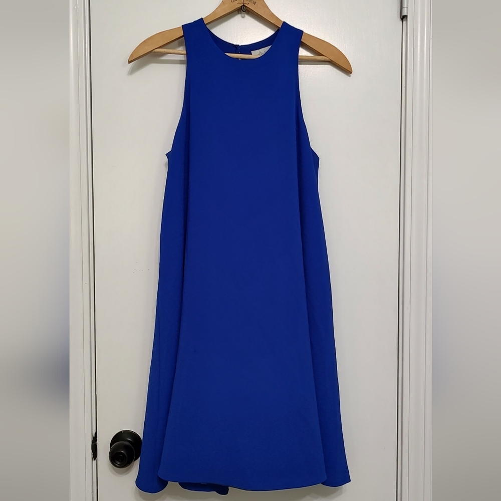 WAYF Royal Blue Sleeveless Shift Dress